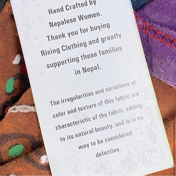 Rising International Orange Sun Rainbow Patchwork Stone Wash Full Zip Hoodie M - Picture 6 of 14